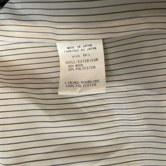 Gryphon New York Olive Shrunken Wool Pea Coat Double Breasted Size XS - Picture 12 of 12